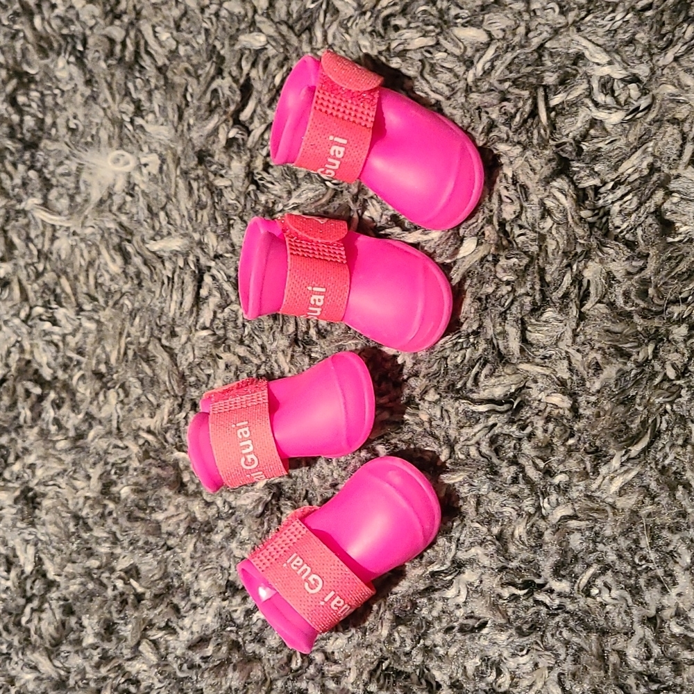 Pink Pet Booties